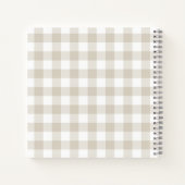 Carnet Ferme Buffle beige Chèque de famille Recette de cu (Dos)