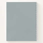 Carnet Ferme Peony Monogram Marine Français Light Grey (Dos)
