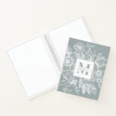 Carnet Ferme Peony Monogram Marine Français Light Grey (Intérieur)