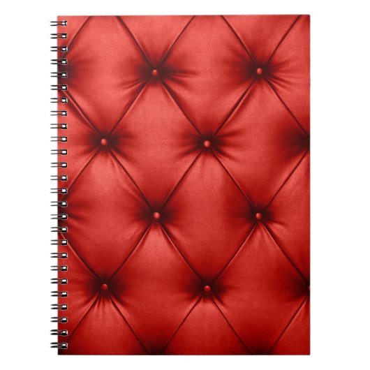 Carnet Fermer la texture arrière - plan du capiton rouge  (Devant)