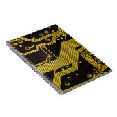 Carnet Fermer photo de fond de circuit, abstrait (Côté Droit)