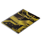 Carnet Fermer photo de fond de circuit, abstrait (Côté gauche)