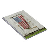 Carnet Fermes | Porte Blanche Avec Drapeau Américain (Côté Droit)