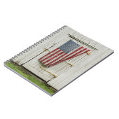 Carnet Fermes | Porte Blanche Avec Drapeau Américain (Côté gauche)