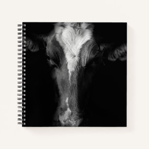 Carnet Fermes   Tête de vache B&W