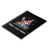 Carnet Fermeture à chaînePaix Aimer Autisme Gnome Autisme (Côté gauche)