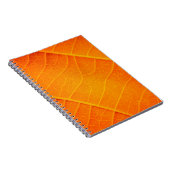 Carnet fermeture Abstraite d'un texte feuille orange et j (Côté Droit)