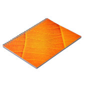 Carnet fermeture Abstraite d'un texte feuille orange et j (Côté gauche)