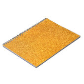 Carnet Fermeture de texture métallique mat doré. Métal br (Côté gauche)