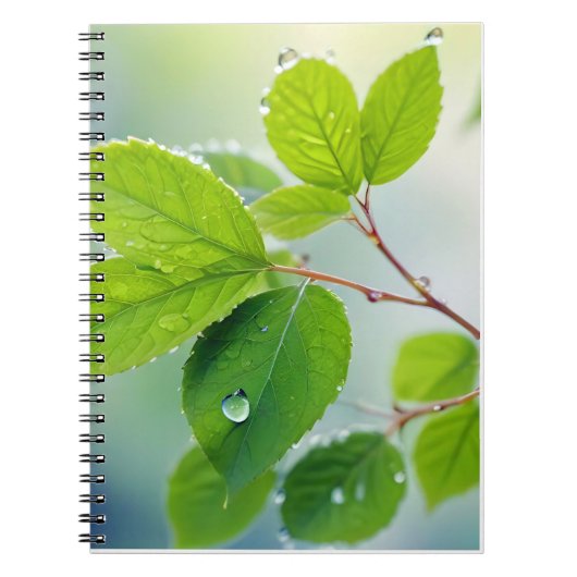 Carnet Fermeture des feuilles Calme Tranquille saison nat (Devant)