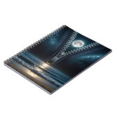 Carnet Fermeture éclair dézipant le clair de lune (Côté gauche)