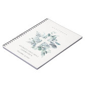 Carnet Fern Foliage Cross First Holy Communion Guestbook (Côté gauche)