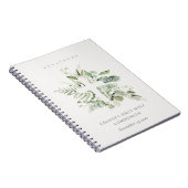 Carnet Fern Foliage Cross First Holy Communion Guestbook (Côté Droit)