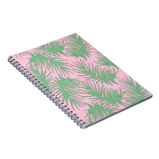 Carnet Ferne branches sur rose. (Côté Droit)