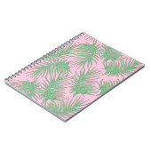 Carnet Ferne branches sur rose. (Côté gauche)