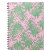 Carnet Ferne branches sur rose. (Devant)