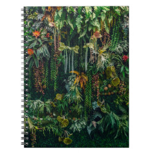 Carnet ferronnerie et plante décorent sur mur