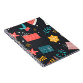 Carnet Fesive de Noël thème saison Cadeau mignonne (Côté Droit)