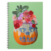 Carnet Festif automne Citrouille Floral (Devant)