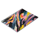 Carnet Festival du printemps. Peinture à texture multicol (Côté gauche)