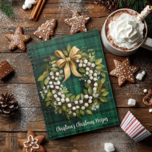 Carnet Festive Christmas Pattern Recipe 