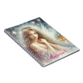 Carnet Festive Girly Watercolor Ethereal Frost Snow Angel (Côté Droit)