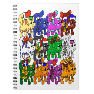 Carnet Festive Jolly Meowy Christmas Cats