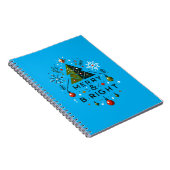 Carnet Festive Joyeux et brillant Design d'arbre de Noël (Côté Droit)