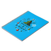 Carnet Festive Joyeux et brillant Design d'arbre de Noël (Côté gauche)