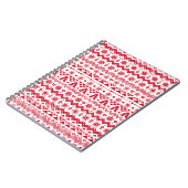 Carnet Festive Noël sans couture motif. (Côté gauche)