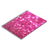 Carnet Festive Rose foncé : Élégant Abstrait. (Côté gauche)