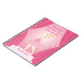 Carnet Fête d'anniversaire de ballerine (Côté gauche)