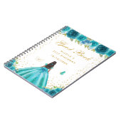 Carnet Fête d'anniversaire de princesse à peau foncée et  (Côté gauche)