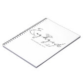 Carnet Fête d'annonce de fiançailles de calligraphie mode (Côté gauche)