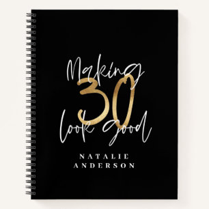 Carnet Fête de 30 ans en or fêter l'iPad