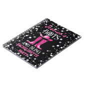 Carnet Fête de Bachelorette avec des Bottes Roses et Blin (Côté gauche)