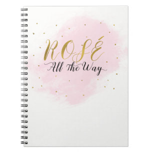 Carnet Fête de Bachelorette Rosé Tout le Chemin Rose et O