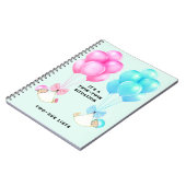 Carnet Fête de bébé jumeaux (Côté gauche)