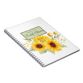 Carnet Fête de fiançailles Tournesol (Côté Droit)