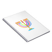 Carnet Fête de Hanukkah Festival des lumières Hanukkiah V (Côté Droit)