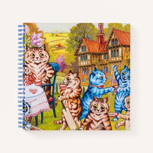 Carnet Fête de jardin pour chats (Devant)