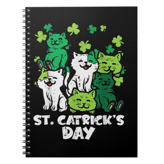 Carnet Fête de la Saint-Patrick Cats Saint Pattys (Devant)