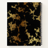 Carnet Fête de l'Anniversaire du Mariage en marbre noir e (Dos)