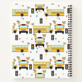 Carnet Fête de l'autobus scolaire jaune Notes scolaires (Dos)