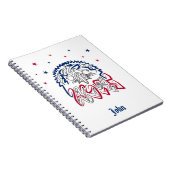 Carnet Fête de l'Indépendance Étoiles d'aigle américain (Côté Droit)