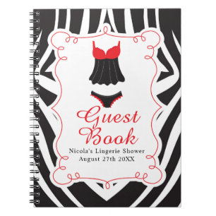 Carnet Fête de lingerie rouge 