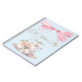 Carnet Fête de Mariée Thé Régence Élégant Ruban (Côté gauche)