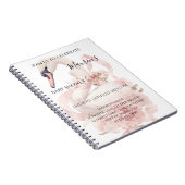 Carnet Fête de naissance fille à ruban rose (Côté Droit)