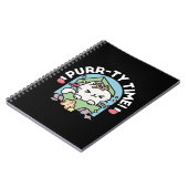 Carnet Fête de Noël avec Purr-ty Time Cat (Côté gauche)