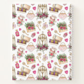 Carnet Fête de thé blanc et blanc moderne (Dos)